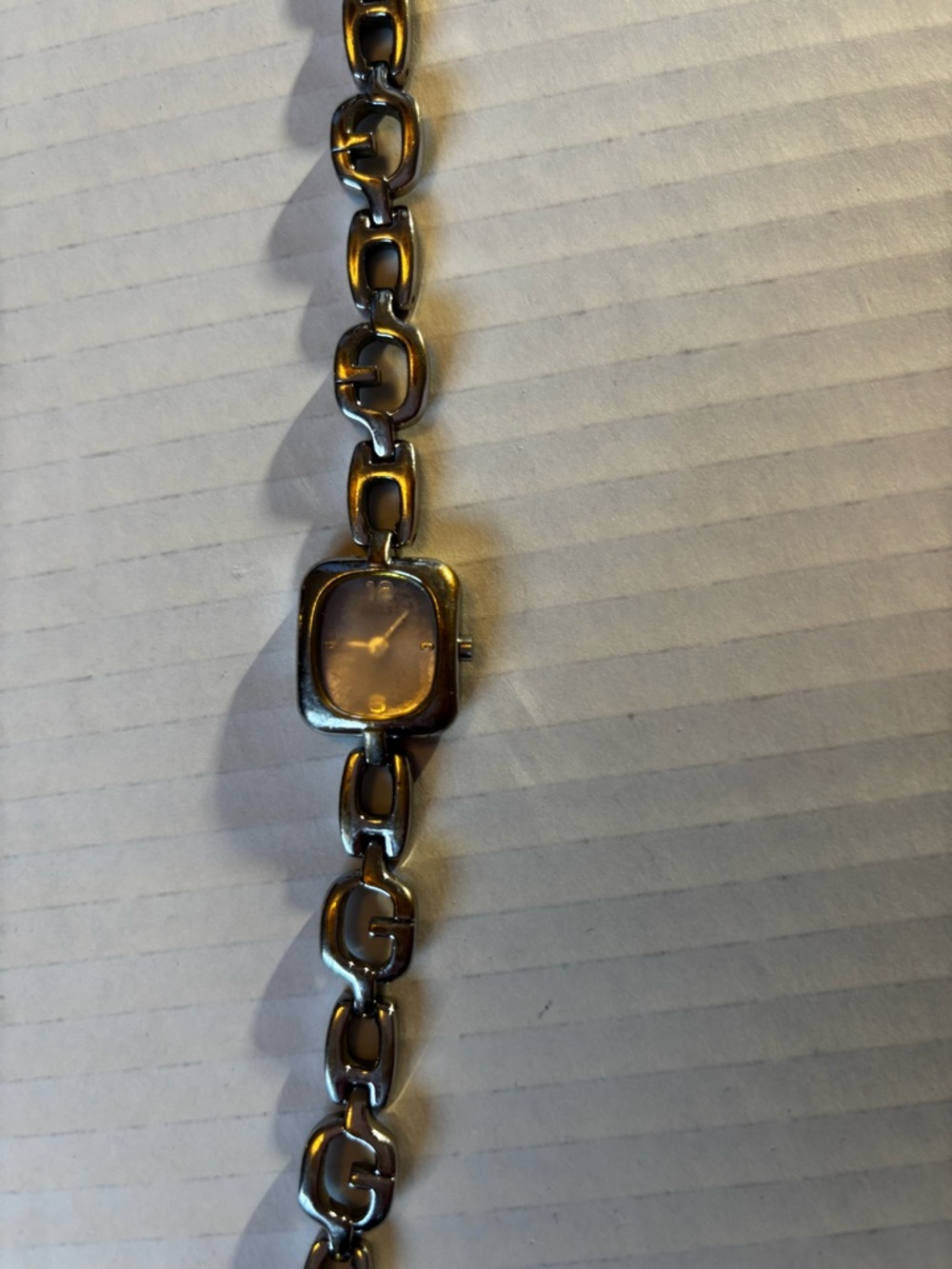 Guess Ladies Silver Chain Link Bracelet Watch